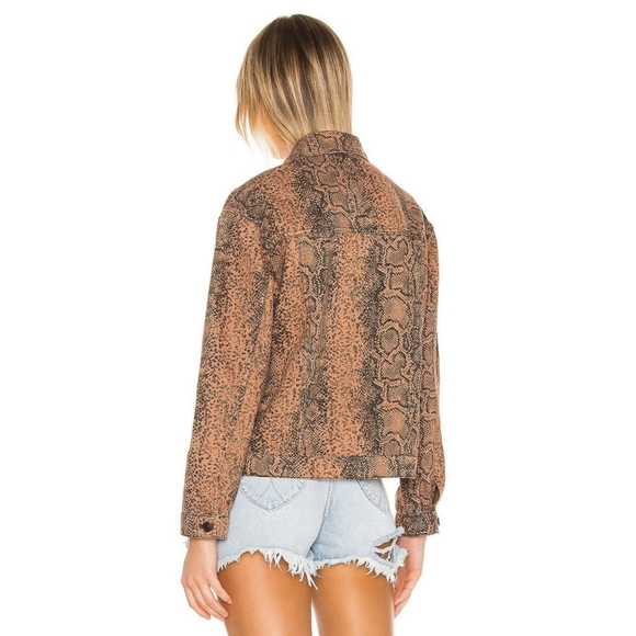 Free People snake print trucker jacket - Picture 8 of 9